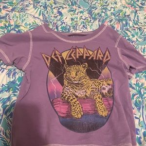 purple def leopard shirt